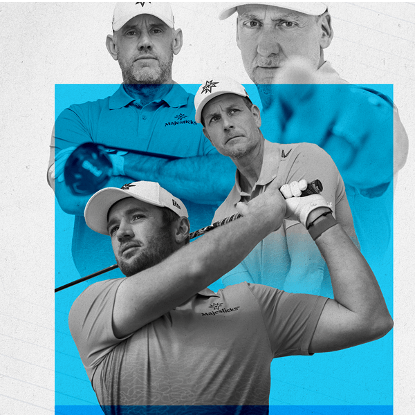 Lee Westwood, Ian Poulter, Henrik Stenson, Sam Horsfield, Majesticks collaboration with trackman tournanemnt